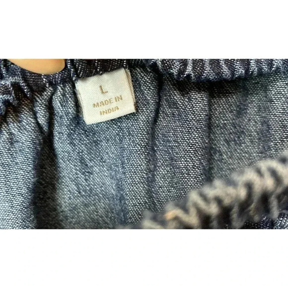 Breckenridge Womens Sheeting Capri Size L Color Blue - Picture 4 of 4